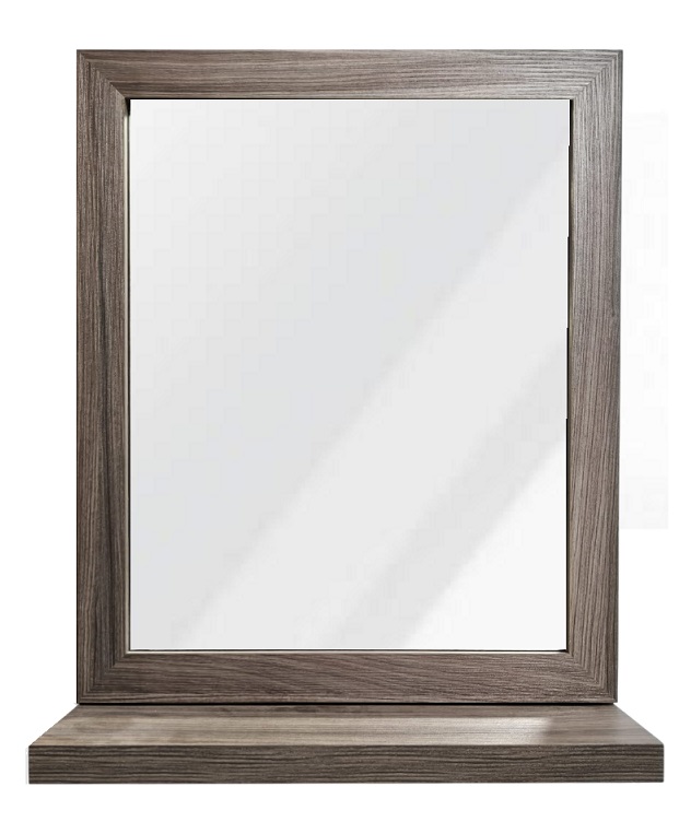 PVC 500MM Wall Mirror With Shelf